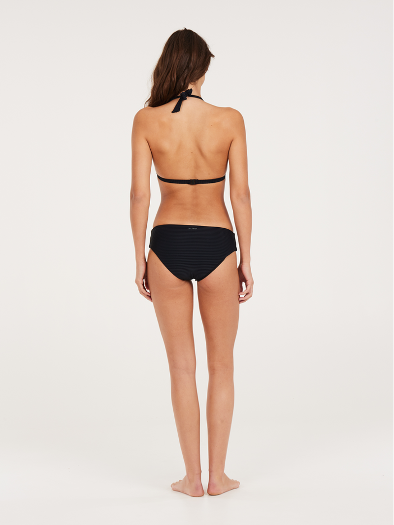 Protest MixCaviar Halter Neck Bikini Top True Black-3