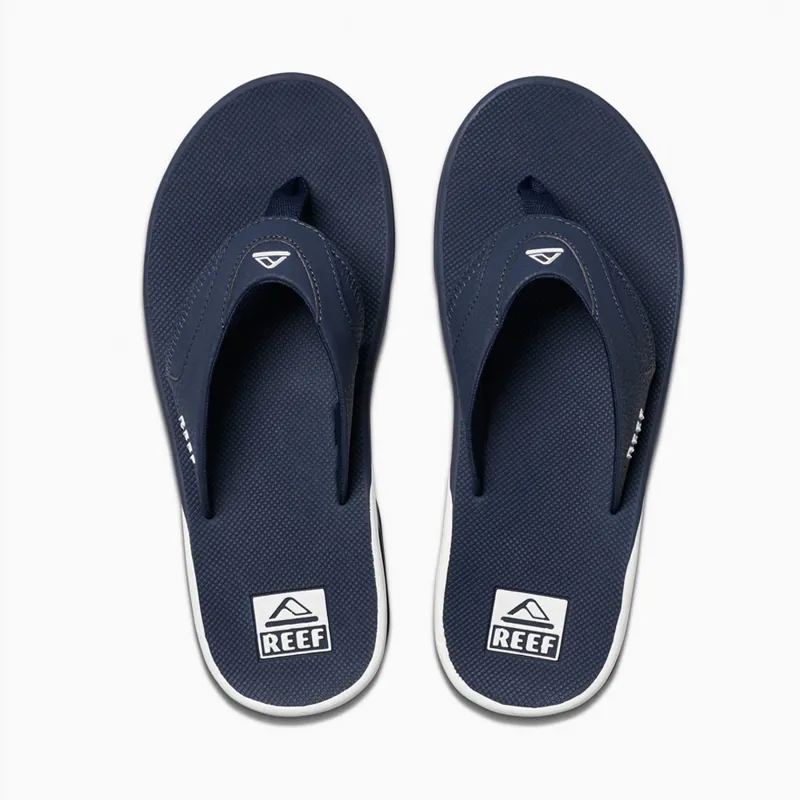 Reef Fanning Navy White Flip Flops