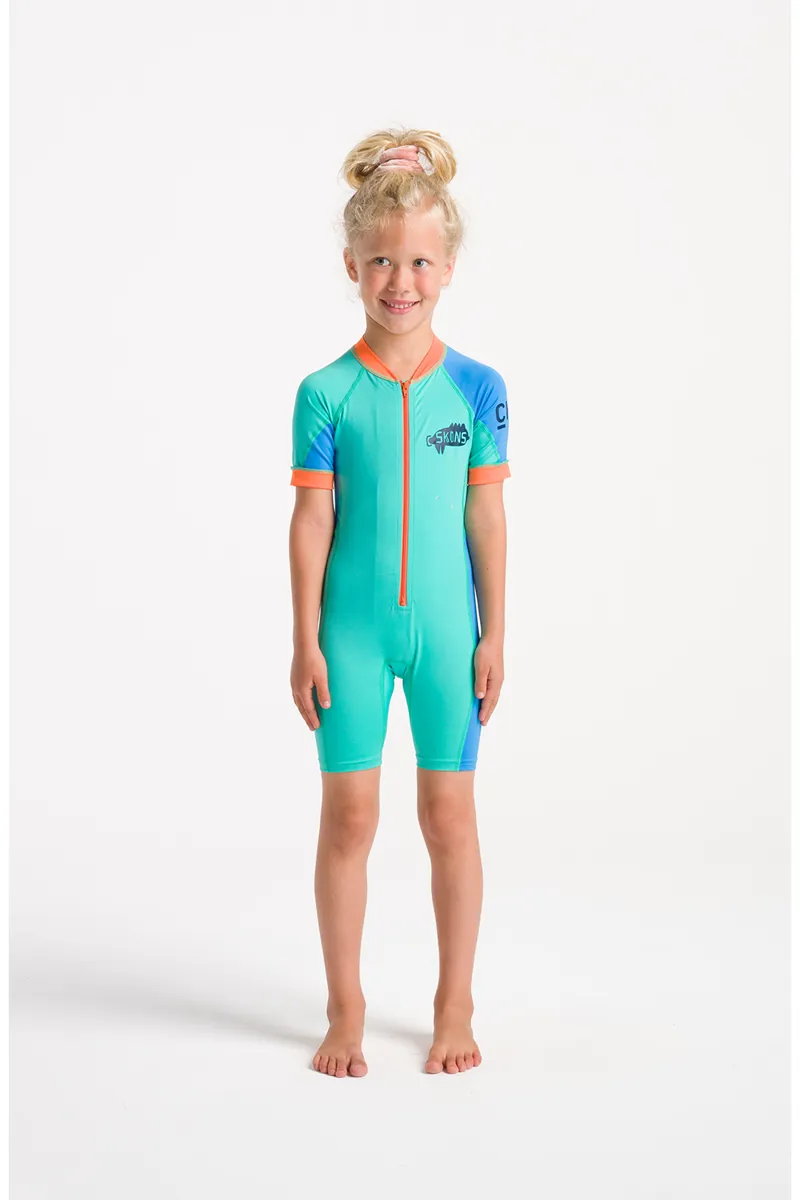 C-Skins NuWave Toddlers UV Sunset Shorti Aqua