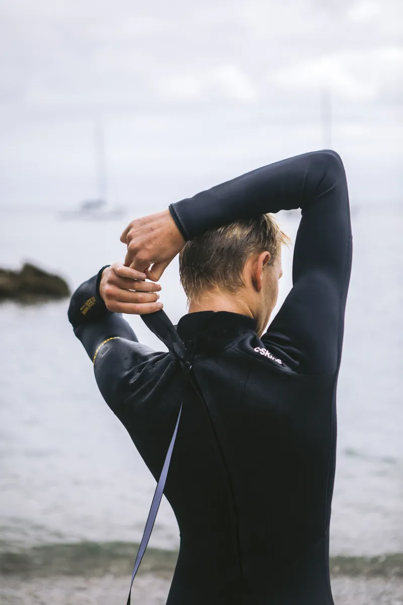 C-Skins NuWave Element 3/2 Back Zip Wetsuit Anthracite-2