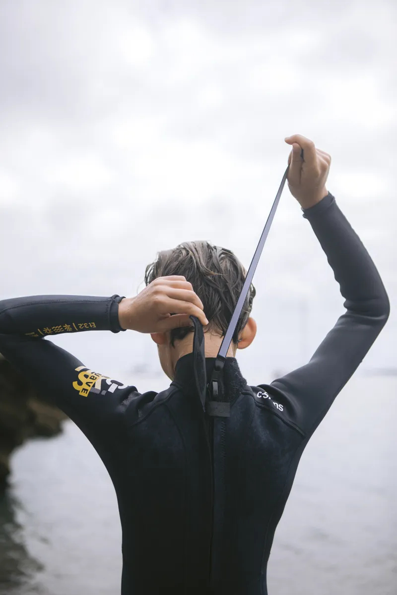 C-Skins NuWave Junior Element 3/2 Back Zip Wetsuit Bluestone-3