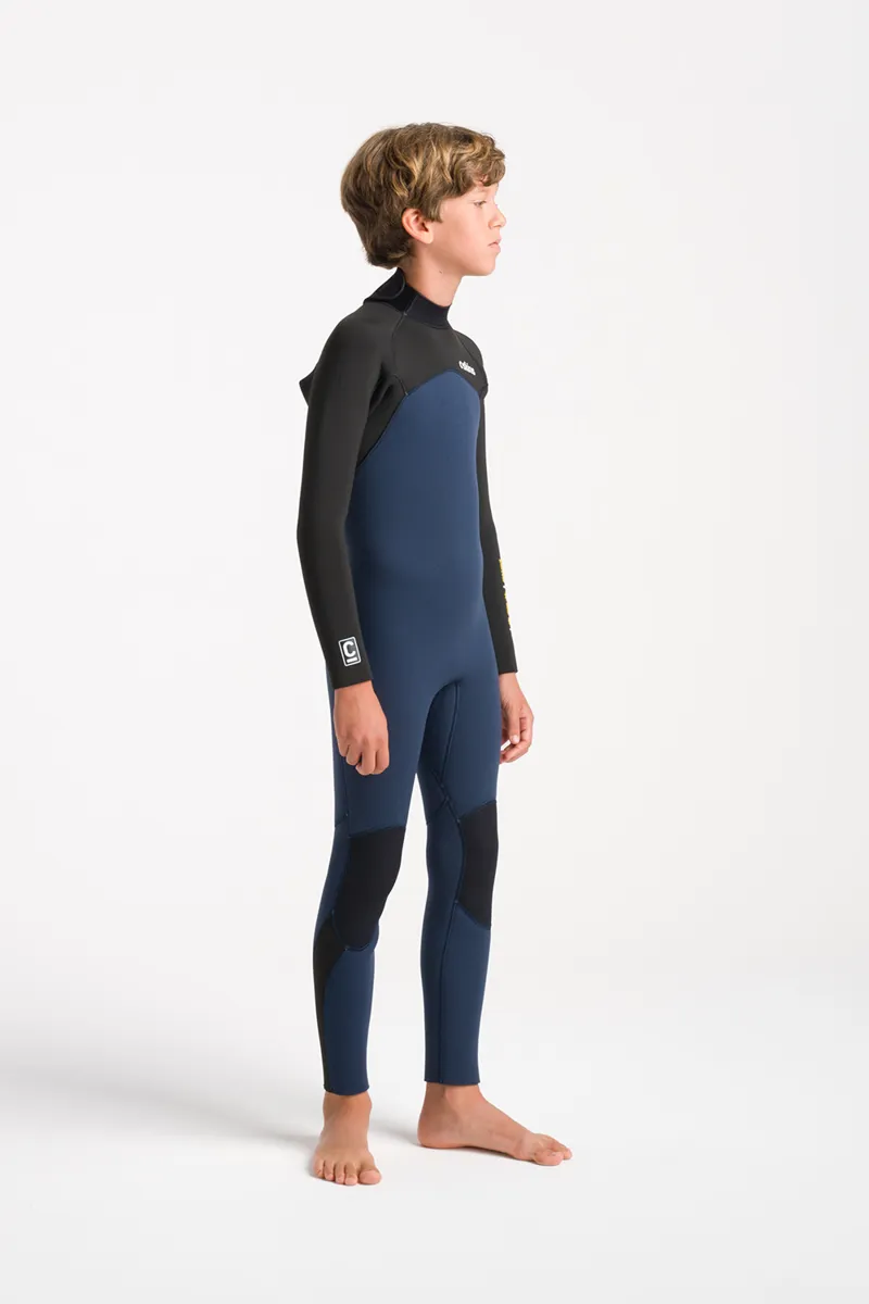 C-Skins NuWave Junior Legend 4/3 Back Zip Wetsuit Bluestone-4