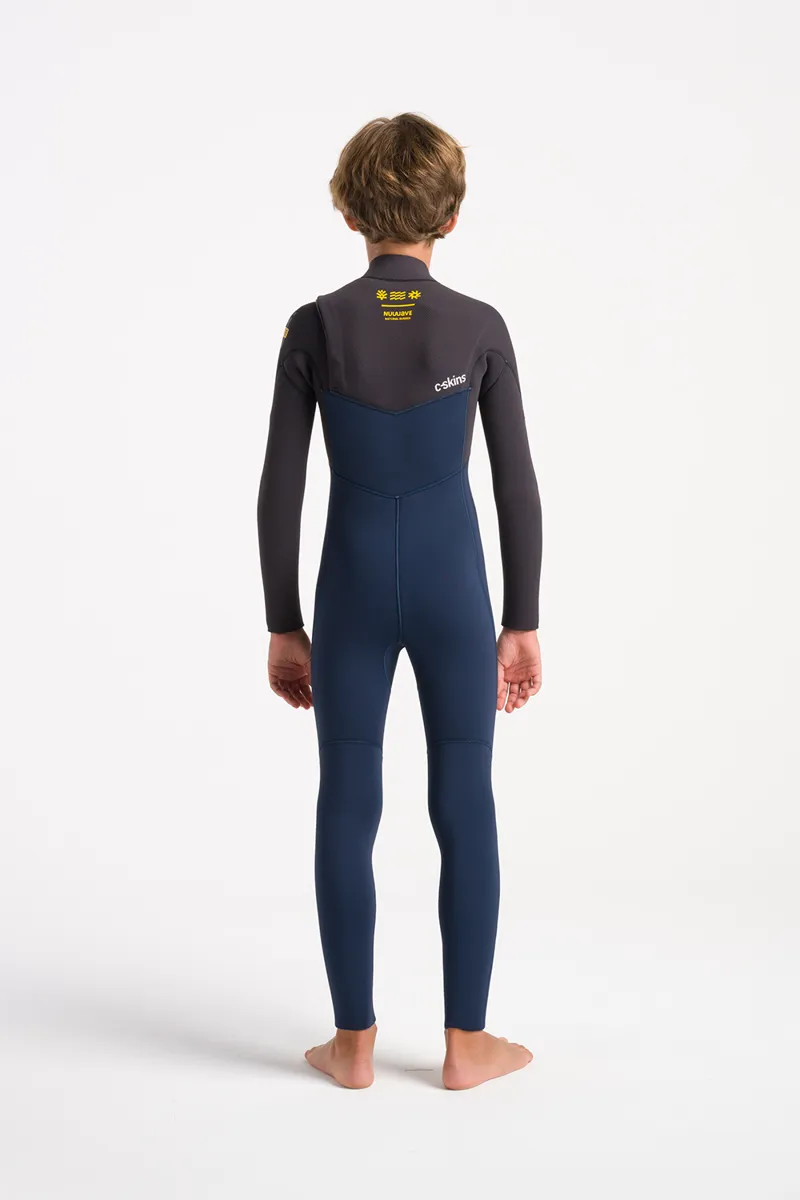 C-Skins NuWave Junior Session 4/3 Chest Zip Wetsuit Bluestone-5