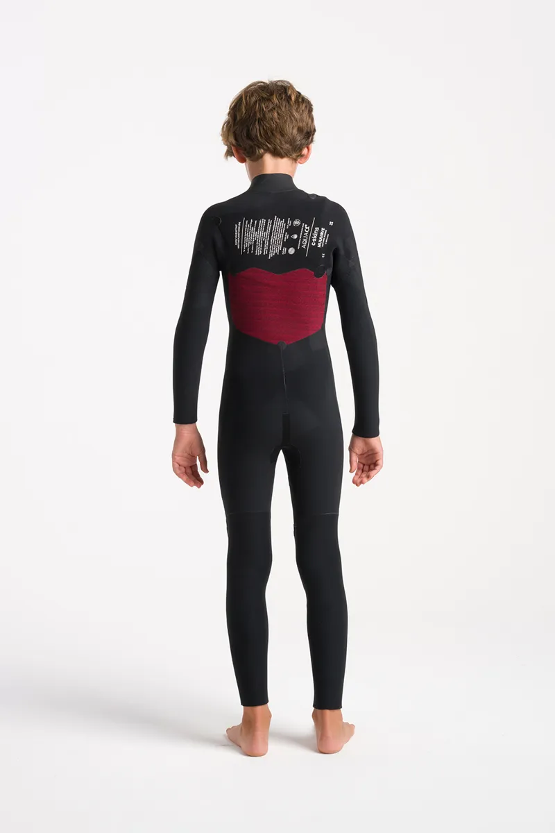 C-Skins NuWave Junior Session 4/3 Chest Zip Wetsuit Bluestone-4