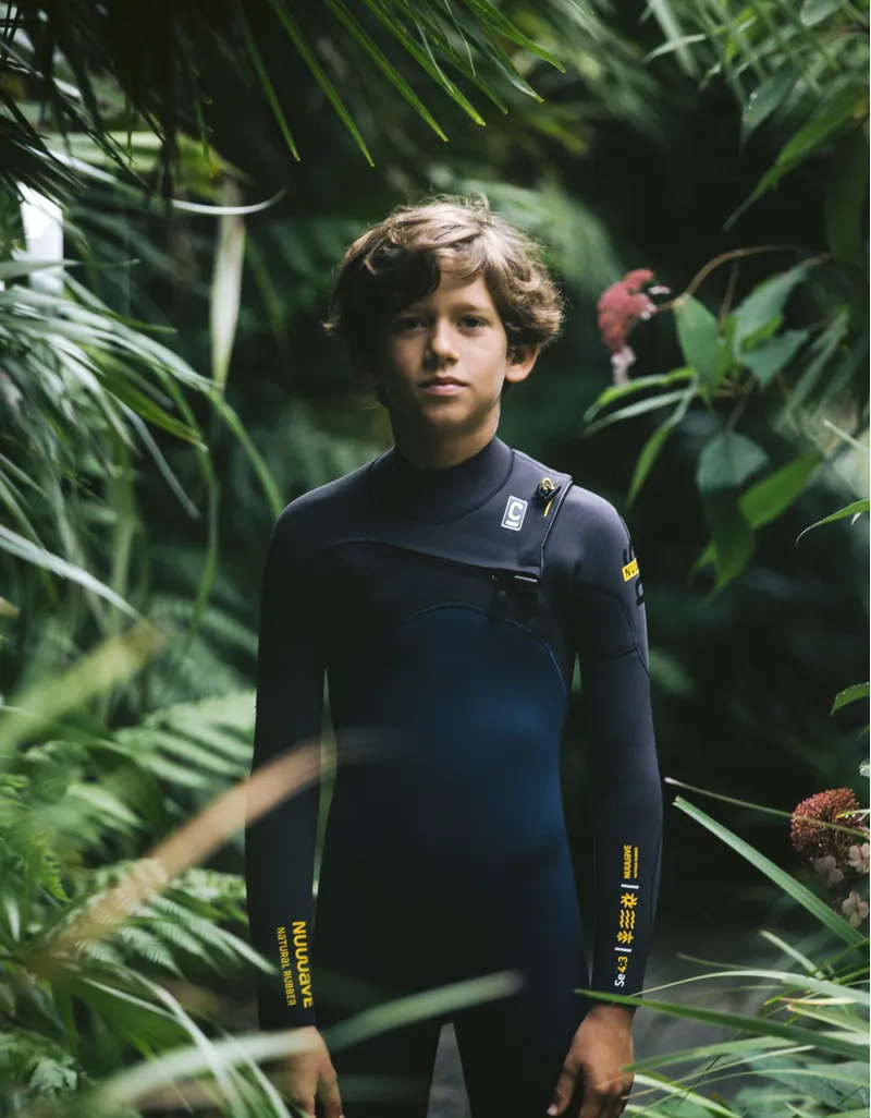 C-Skins NuWave Junior Session 4/3 Chest Zip Wetsuit Bluestone-3