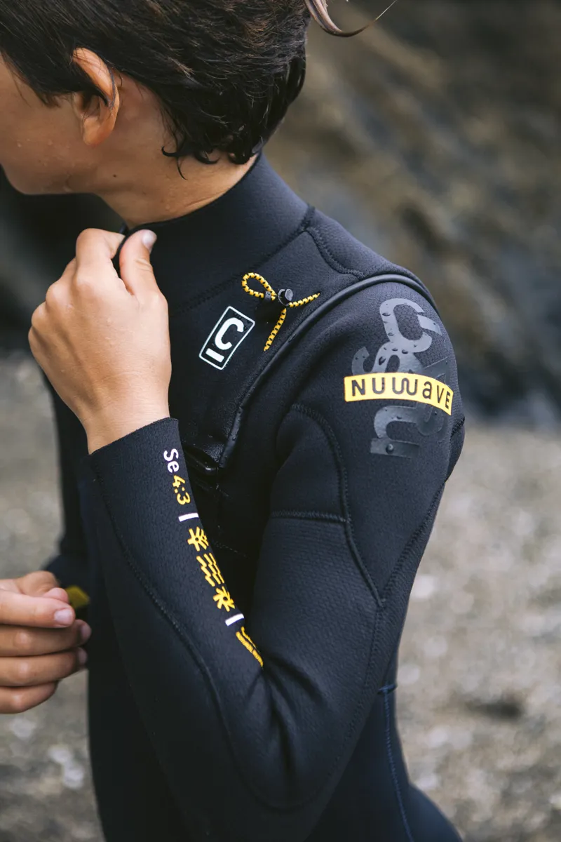 C-Skins NuWave Junior Session 4/3 Chest Zip Wetsuit Bluestone-2