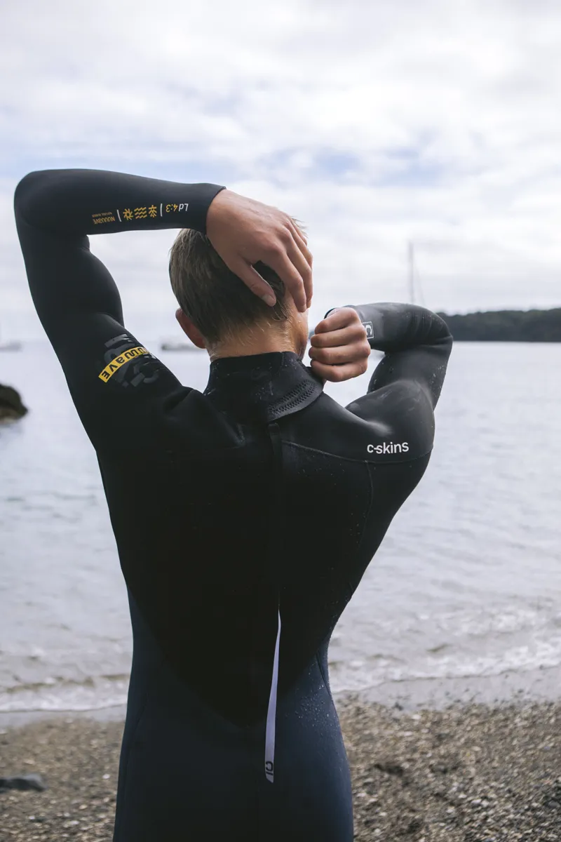 C-Skins NuWave Mens Legend 4/3 Back Zip Wetsuit Bluestone-3