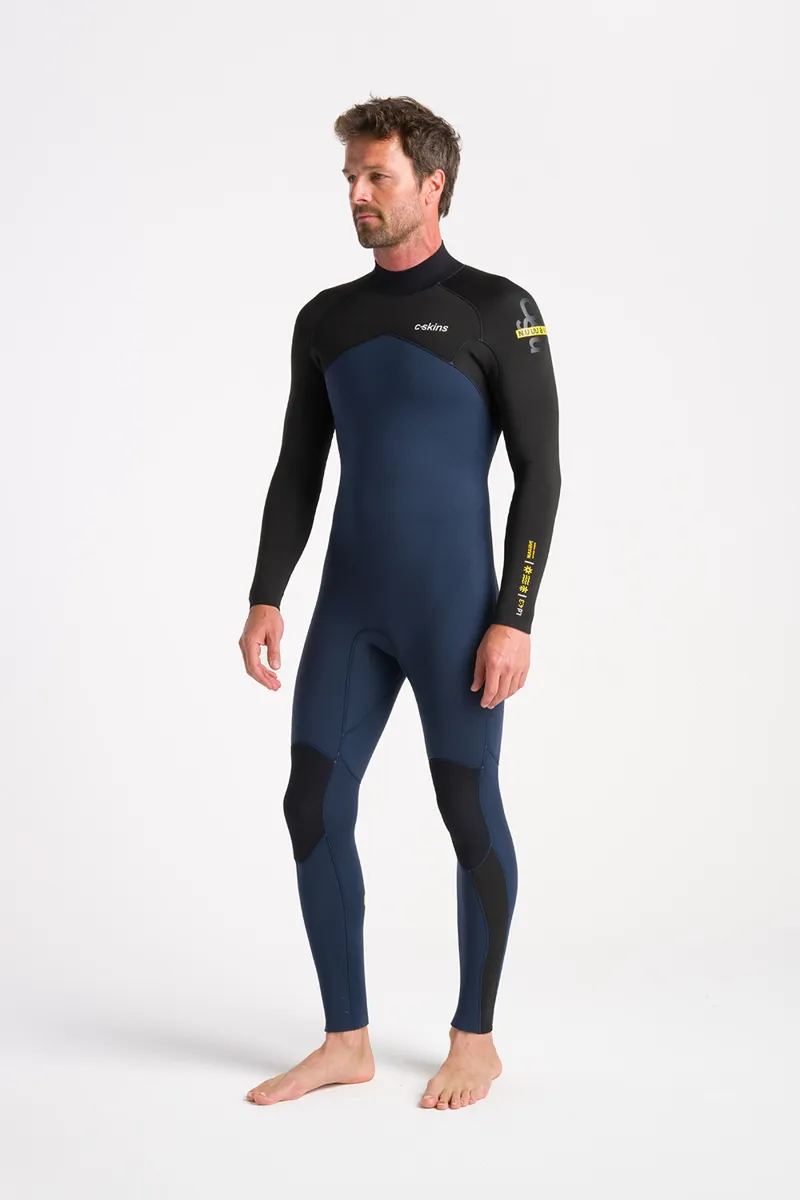C-Skins NuWave Mens Legend 4/3 Back Zip Wetsuit Bluestone-1