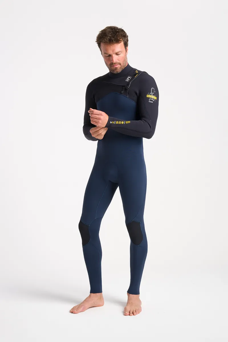C-Skins NuWave Session 3/2 Chest Zip Wetsuit Bluestone-1