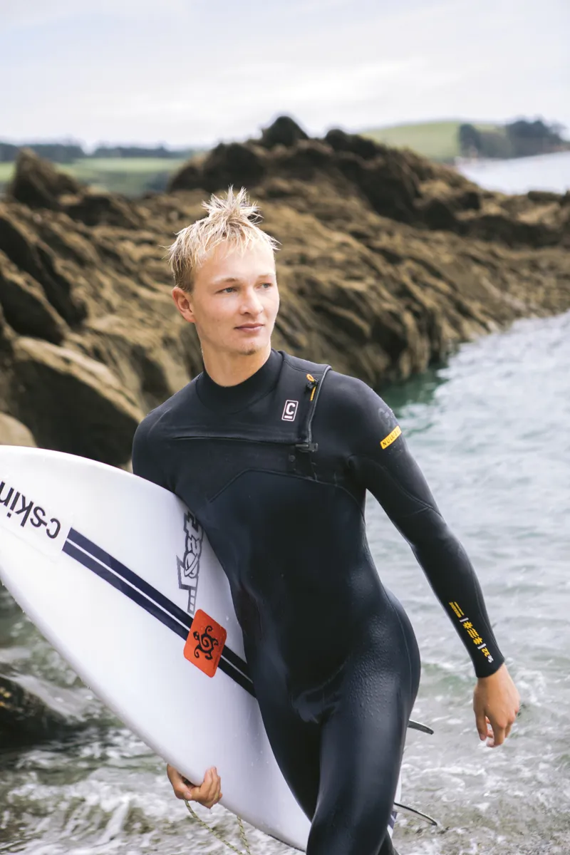 C-Skins NuWave Session 3/2 Chest Zip Wetsuit Bluestone-3