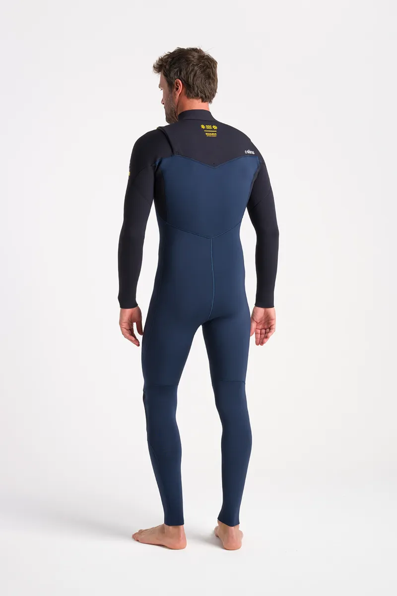 C-Skins NuWave Session 3/2 Chest Zip Wetsuit Bluestone-5