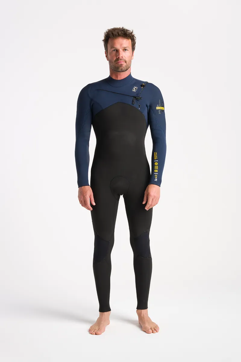C-Skins NuWave Session 4/3 Chest Zip Wetsuit Black