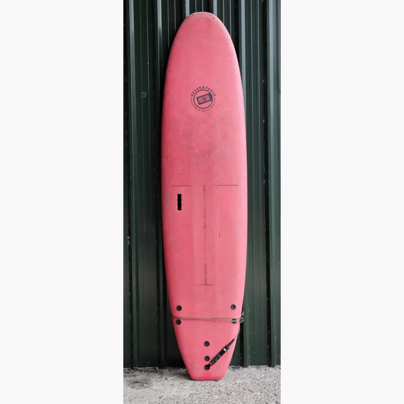 Ex-Hire Ocean and Earth 8'6 Surf School Foamboard Red 019