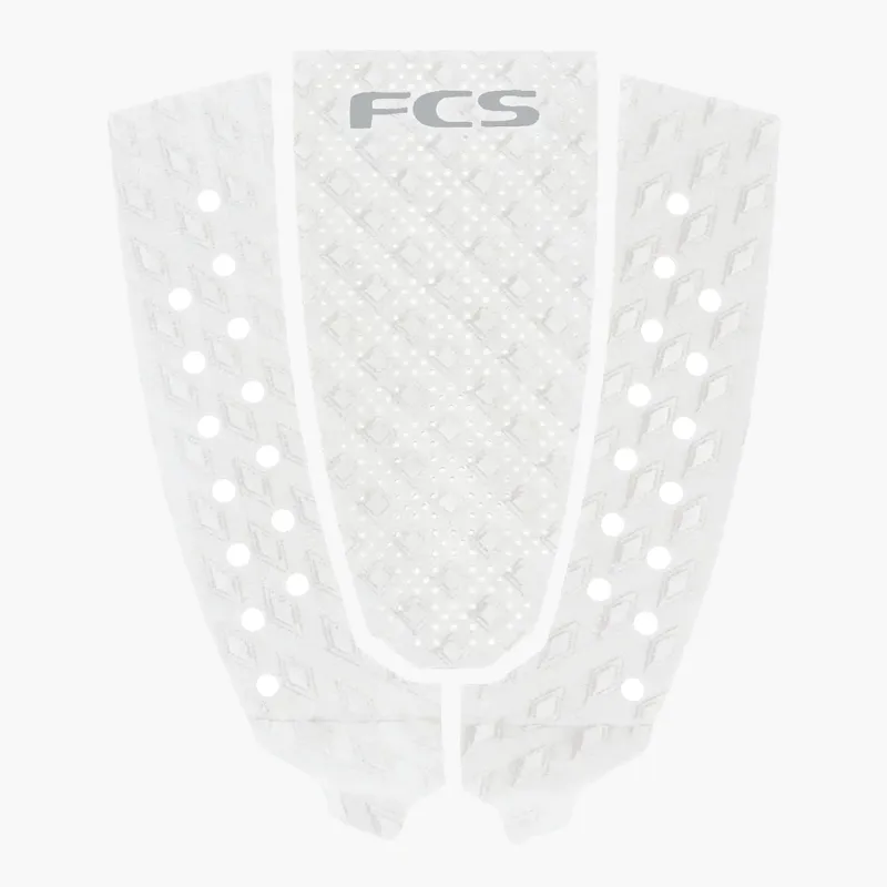 FCS T-3 Eco Pintail Tail Pad White Grey