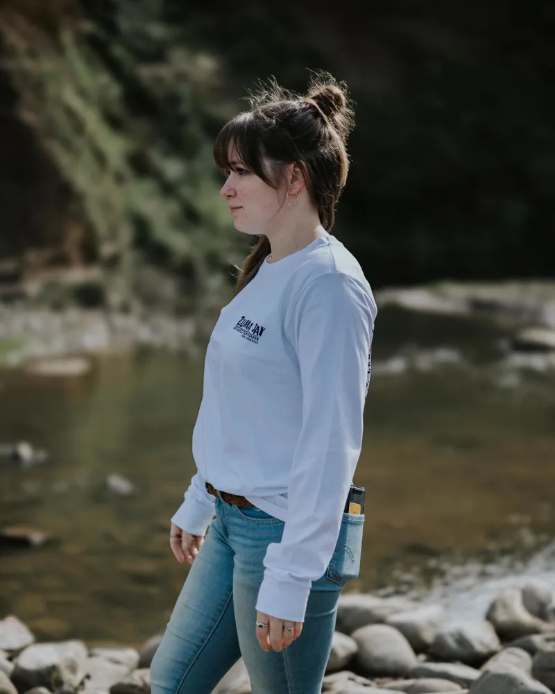 Zuma Jay Womens Sunset Longsleeve White-4