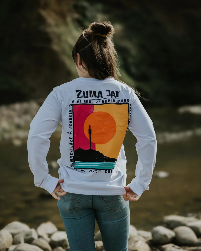 Zuma Jay Womens Sunset Longsleeve White