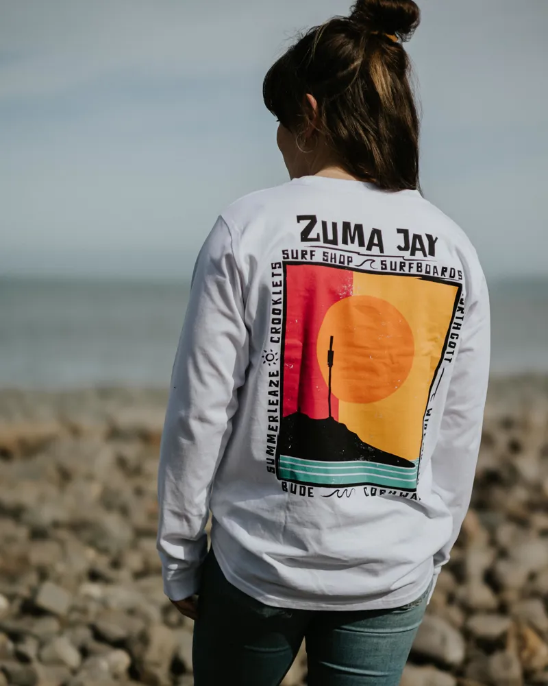 Zuma Jay Womens Sunset Longsleeve White-2