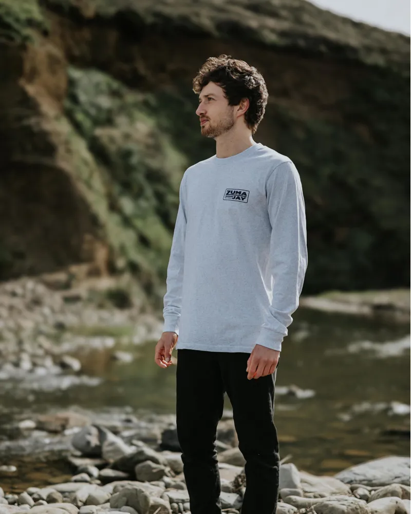 Zuma Jay House Longsleeve Tee White Heather-1