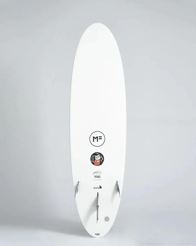 Mick Fanning Alley Cat Epoxy Softboard White-1