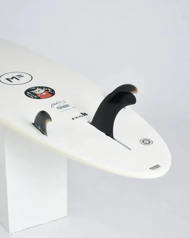 Mick Fanning Alley Cat Epoxy Softboard White-2