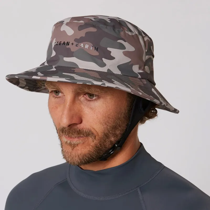 Ocean and Earth Bingin Soft Peak Surf Hat Camo