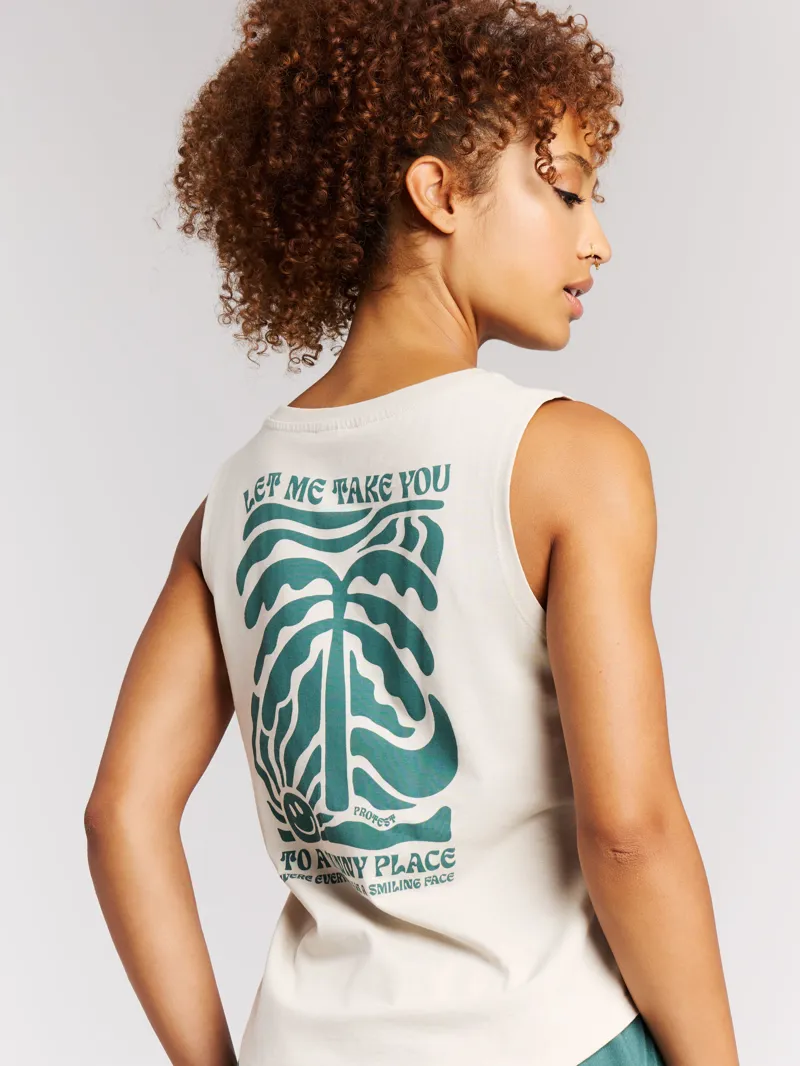 Protest PRTReturn Singlet Kitoffwhite-3