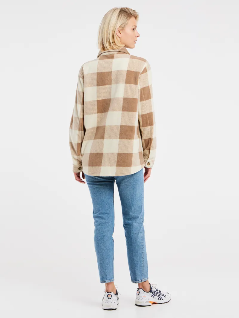 Protest NXGCelestra Womens Longsleeve Overshirt Kitoffwhite-3