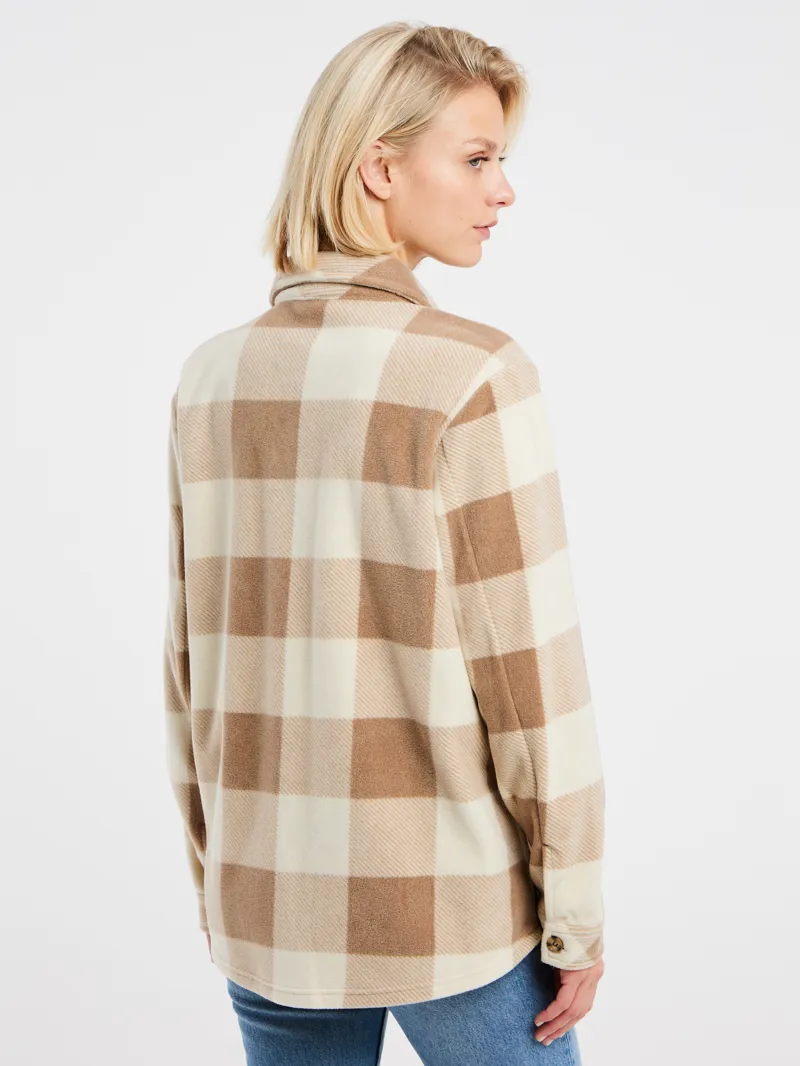 Protest NXGCelestra Womens Longsleeve Overshirt Kitoffwhite-1