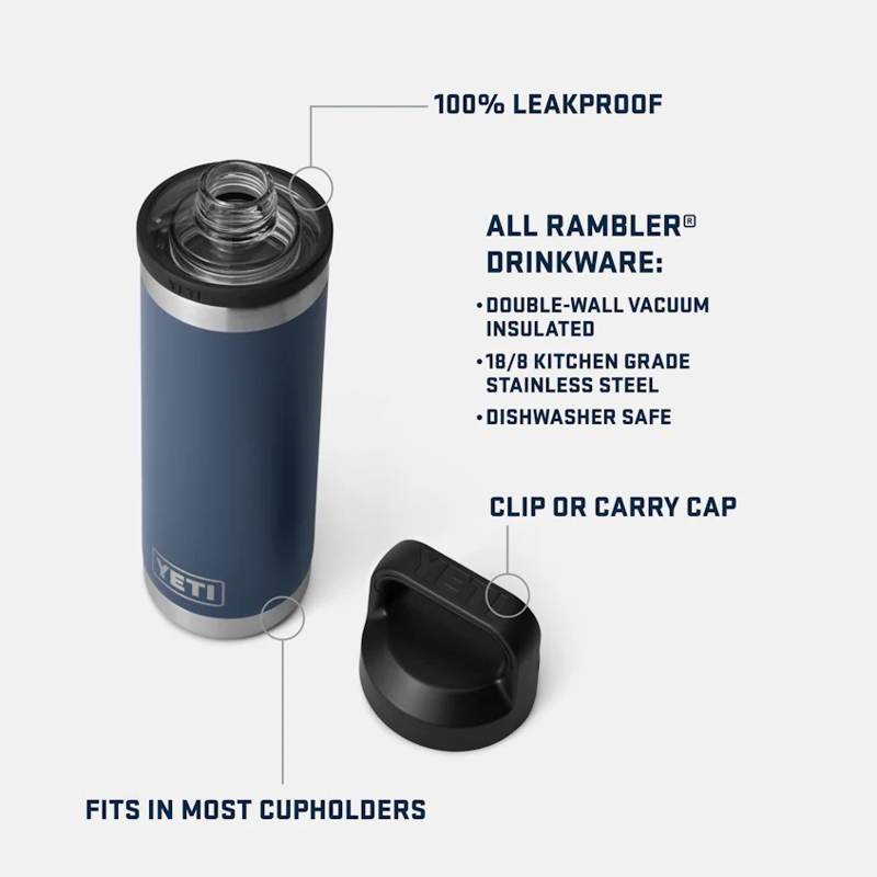 YETI Rambler 26 oz / 769ml Bottle With Flip Chug Cap - Navy-5