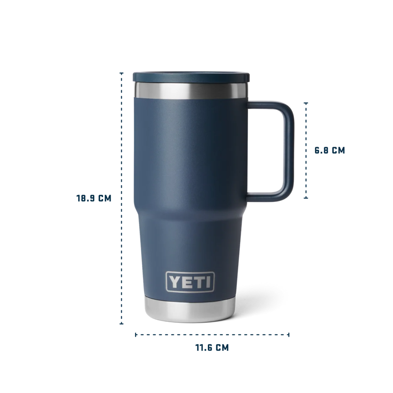 YETI Rambler 20 oz / 591ml Travel Mug With Leakproof Stronghold Lid - Navy-4