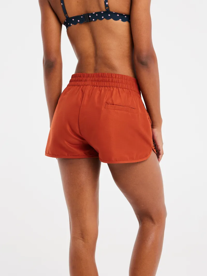 Protest PrtTenerife Womens Beach Swim Shorts Chilirust-2