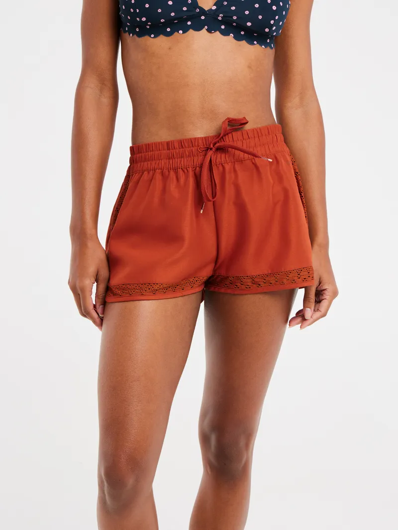 Protest PrtTenerife Womens Beach Swim Shorts Chilirust-3