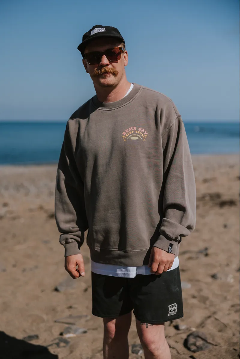 Zuma Jay 2Palms Relaxed Crew Faded Grey-5
