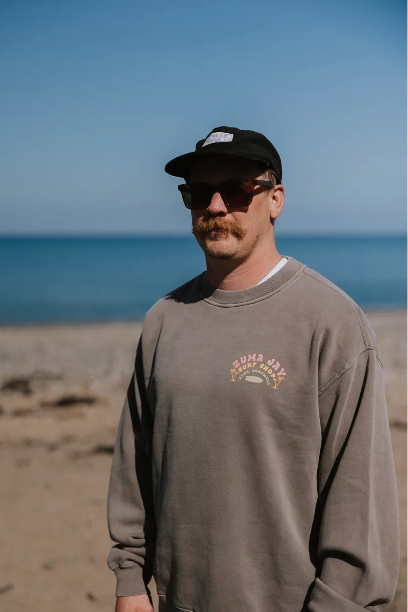 Zuma Jay 2Palms Relaxed Crew Faded Grey-2