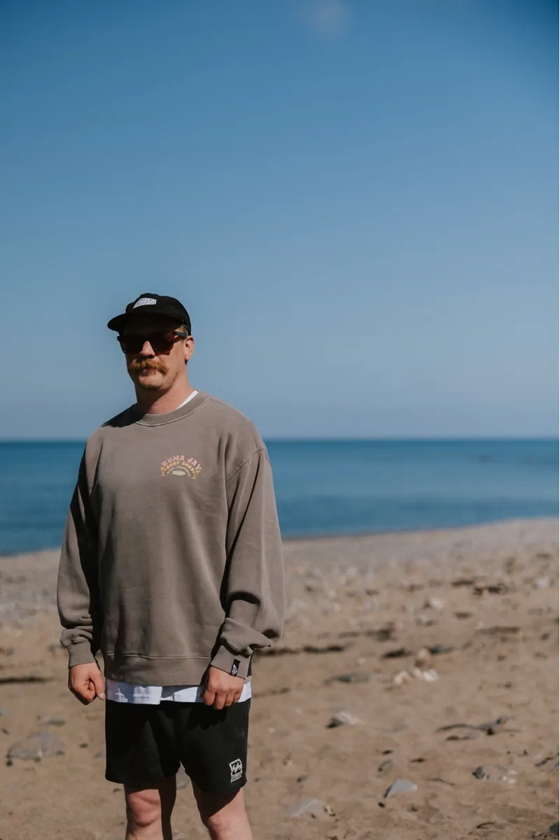 Zuma Jay 2Palms Relaxed Crew Faded Grey-6