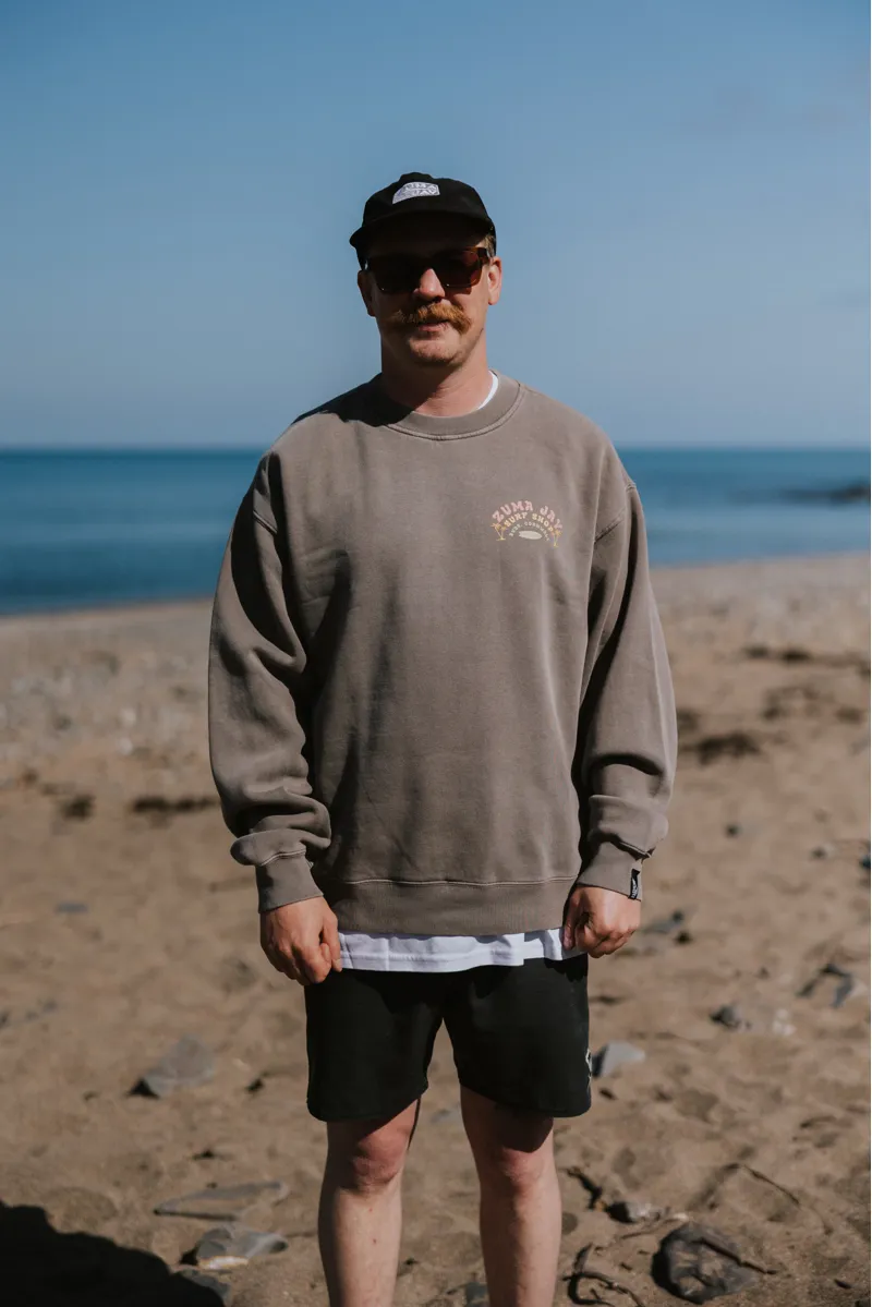 Zuma Jay 2Palms Relaxed Crew Faded Grey
