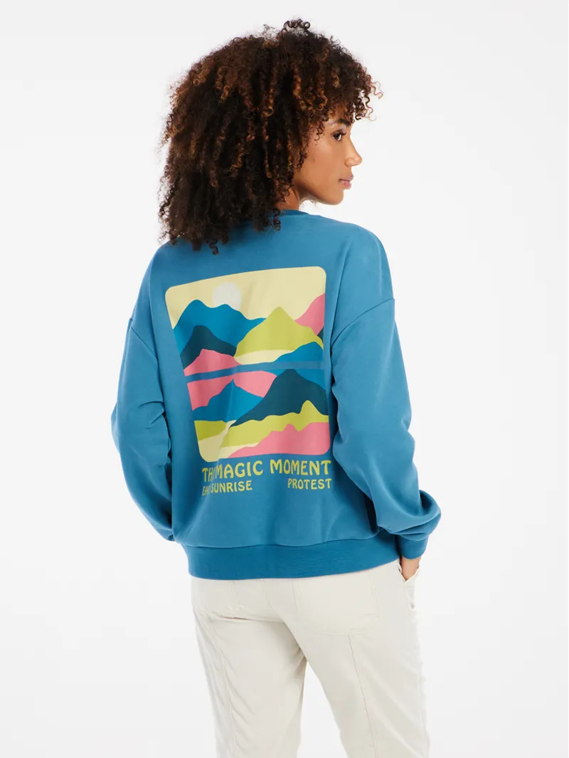 Protest PRTNyle Sweatshirt Surfing Blue-1