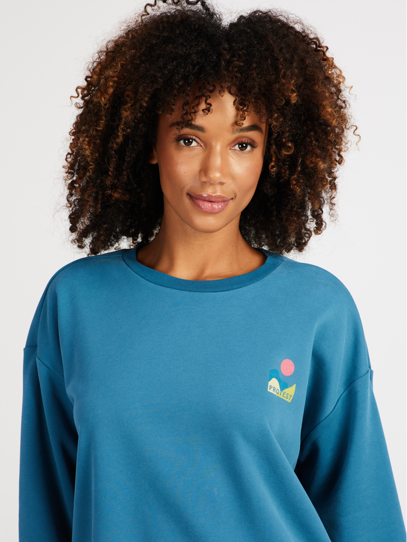 Protest PRTNyle Sweatshirt Surfing Blue-4