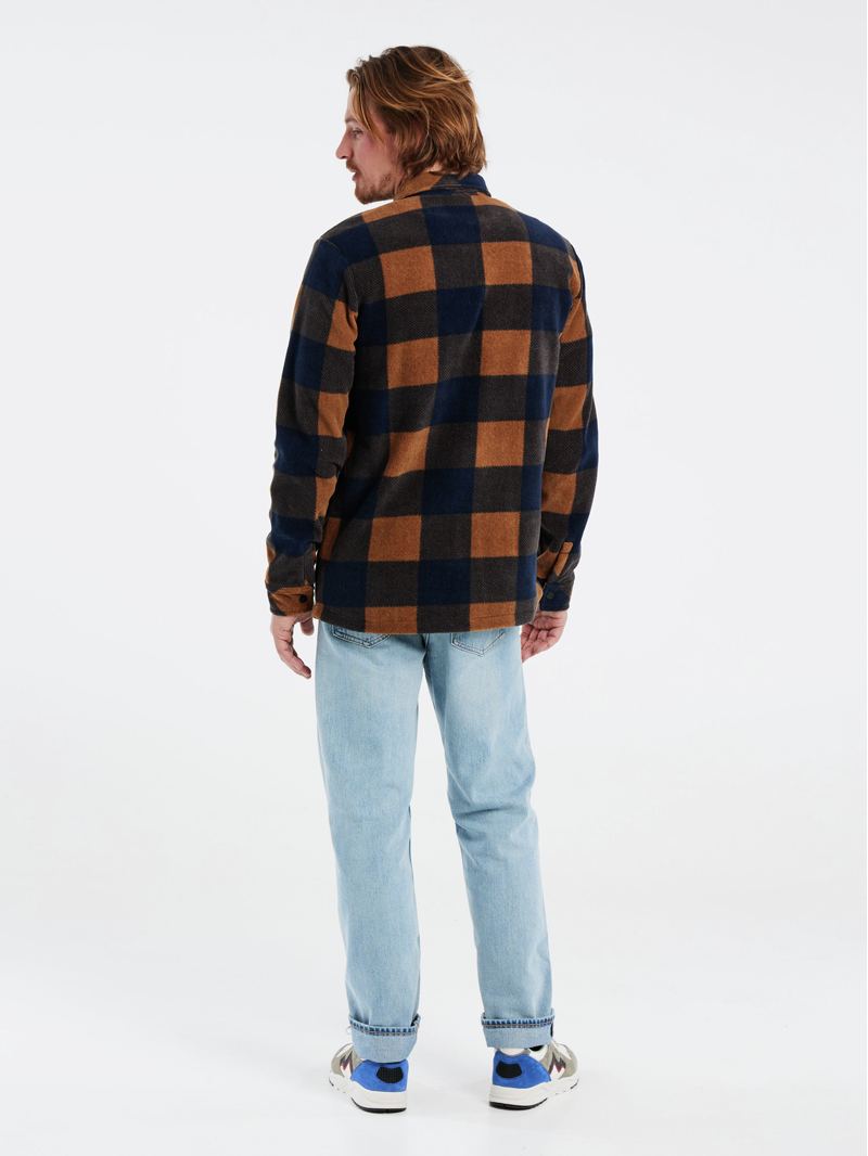 Protest Prtbrac Heavy Fleece Shirt Blue Nights-3