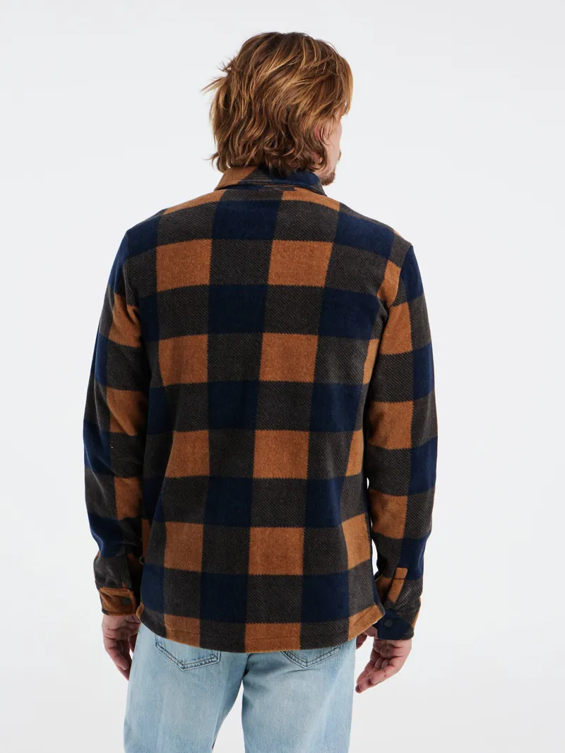 Protest Prtbrac Heavy Fleece Shirt Blue Nights-1