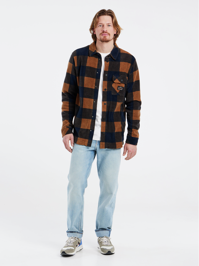 Protest Prtbrac Heavy Fleece Shirt Blue Nights-2