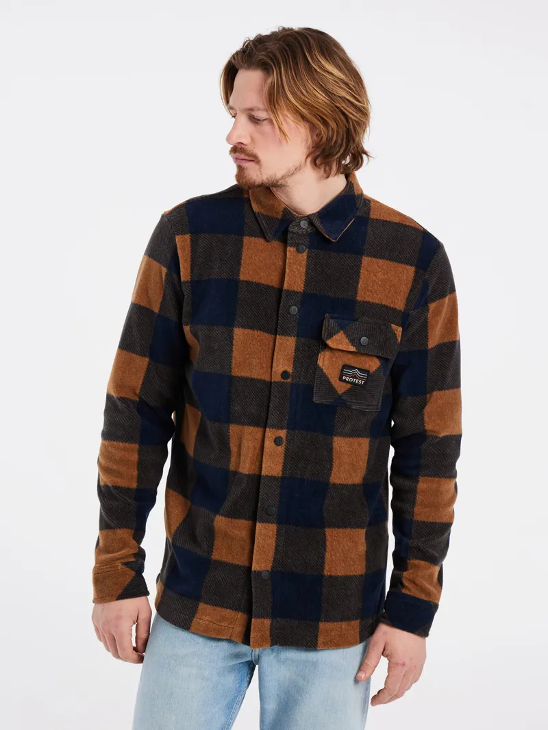 Protest Prtbrac Heavy Fleece Shirt Blue Nights