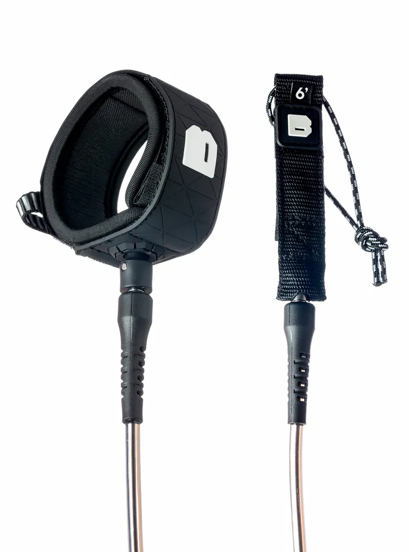 Bulldog Ankle Leash Black/White-4