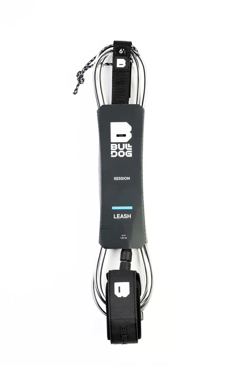 Bulldog Ankle Leash Black/White