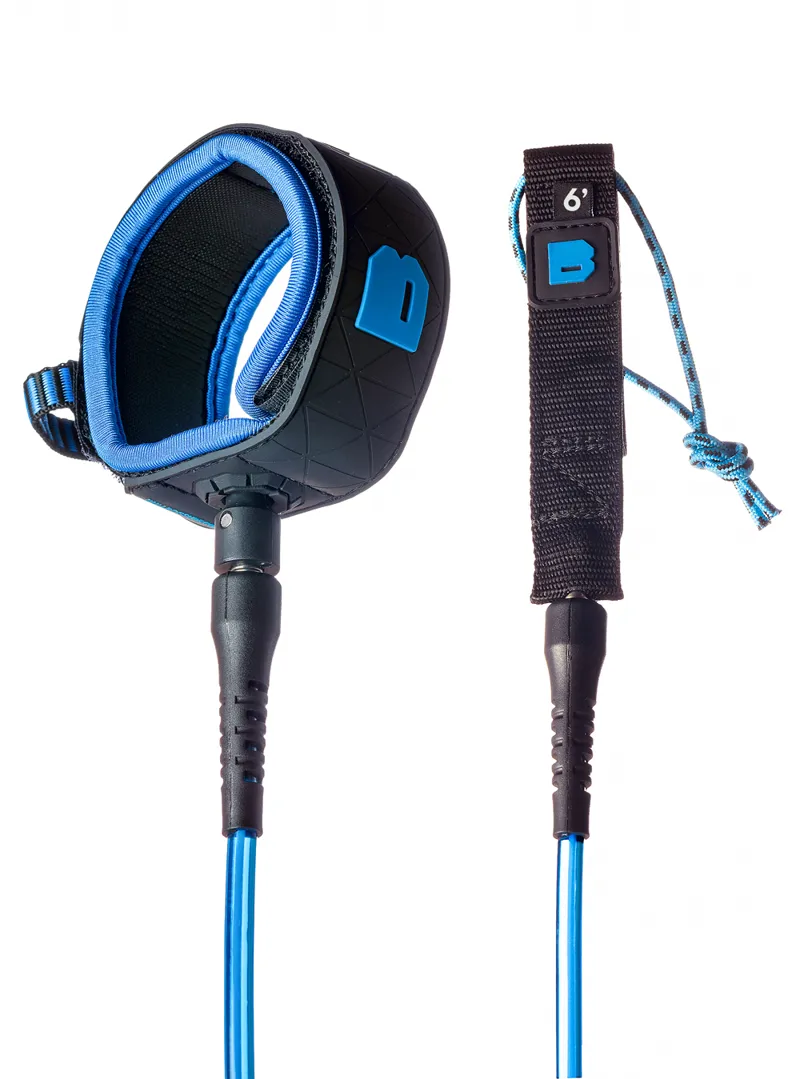 Bulldog Ankle Leash Black/Cyan-3