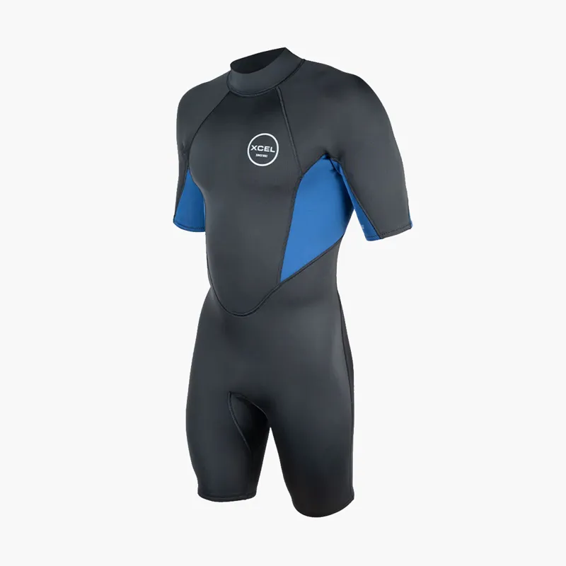 Xcel Mens Axis 2mm Spring Shorti Graphite/Blue