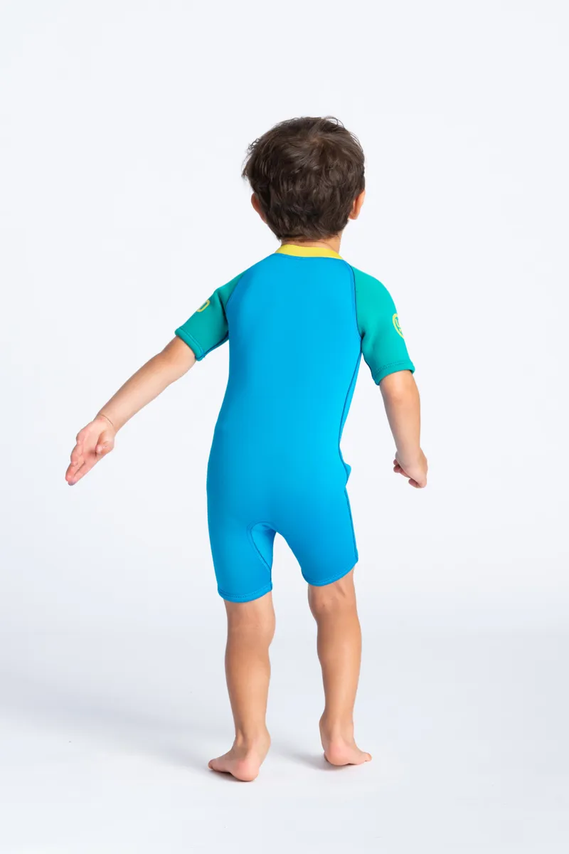 C-Skins C-Kid Baby Shorty Wetsuit Cyan/Green-1