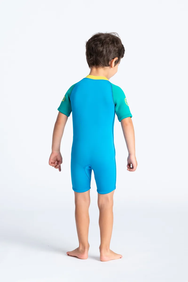C-Skins C-Kid Baby Shorty Wetsuit Cyan/Green-3