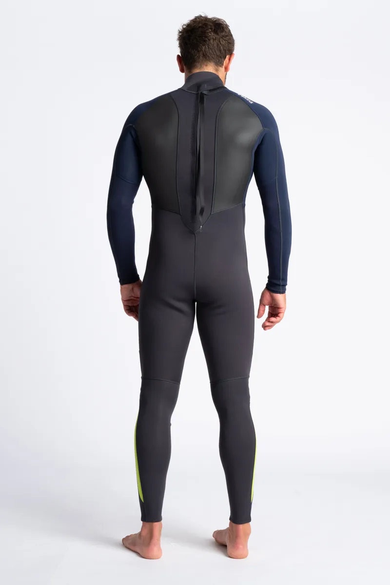 C-Skins Mens Element 3/2 Back Zip Wetsuit Anthracite/Slate-4