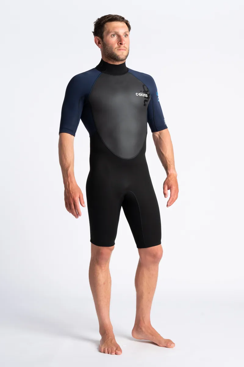 C-Skins Mens Element 3/2 Shorty Wetsuit Black/Slate